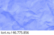 Abstract blue sheet of paper crumpling with a stop motion effect, seamless loop. Стоковая иллюстрация, иллюстратор David Kashakhi / Фотобанк Лори
