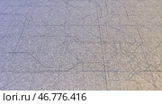 Animated path map of schematic lines moving on white background. Стоковая иллюстрация, иллюстратор David Kashakhi / Фотобанк Лори