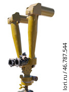 Артиллерийская стереотруба на белом фоне. Soviet artillery stereotube AST on white background. Стоковое фото, фотограф Татьяна Д / Фотобанк Лори