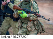 Подготовка военнослужащих на полигоне. Стоковое фото, фотограф Sergey Rusanov / Фотобанк Лори