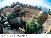 Подготовка военнослужащих на полигоне СВО (2023 год). Редакционное фото, фотограф Sergey Rusanov / Фотобанк Лори