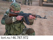 Подготовка военнослужащих на полигоне СВО (2023 год). Редакционное фото, фотограф Sergey Rusanov / Фотобанк Лори