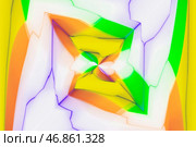 Multicolored kaleidoscope, spiral from the center. Стоковая иллюстрация, иллюстратор Vladislav_v / Фотобанк Лори