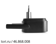 Черный повторитель WiFi на белом фоне. Стоковое фото, фотограф Pixel_shot / Фотобанк Лори