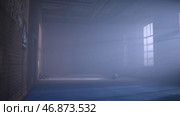 Interior of a fitness hall with punching bags. Стоковое фото, фотограф David Kashakhi / Фотобанк Лори