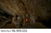 Huge rock caves with hiking trails. Стоковое фото, фотограф David Kashakhi / Фотобанк Лори
