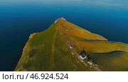 Stunning green cape with estate on top of mountain. Стоковое фото, фотограф David Kashakhi / Фотобанк Лори