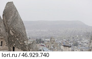 Beautiful city on a cloudy sky background, concept of tourism and travelling. Стоковое фото, фотограф David Kashakhi / Фотобанк Лори