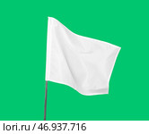 Белый флаг на цветном фоне. Стоковое фото, фотограф Pixel_shot / Фотобанк Лори