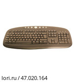 This is a sleek and modern black wired keyboard designed specifically for computers and laptops. Стоковое фото, фотограф David Kashakhi / Фотобанк Лори
