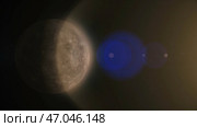 It is the smallest and closest to the Sun of the eight planets in the Solar System, with an orbital period of about 88 Earth days. Стоковое фото, фотограф David Kashakhi / Фотобанк Лори