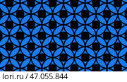 Geometric shapes oscillate in the bright background and make various patterns. Стоковая иллюстрация, иллюстратор David Kashakhi / Фотобанк Лори