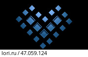 Geometric figure isolated on a black background. Стоковая иллюстрация, иллюстратор David Kashakhi / Фотобанк Лори