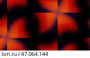 Motion.Large floating lines on squares creating a trance effect in animation. Стоковая иллюстрация, иллюстратор David Kashakhi / Фотобанк Лори