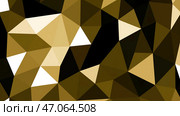 Abstract golden 3D tiles shimmering background. Стоковая иллюстрация, иллюстратор David Kashakhi / Фотобанк Лори