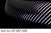 Wide rings creating effect of slowly waving shape. Стоковая иллюстрация, иллюстратор David Kashakhi / Фотобанк Лори
