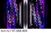 Motion.Bright multicolored light in different sections of the footage in 3d format shines and moves in different directions. Стоковая иллюстрация, иллюстратор David Kashakhi / Фотобанк Лори