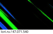 Bright stripes in 3d format that flicker and disappear in turn. Стоковая иллюстрация, иллюстратор David Kashakhi / Фотобанк Лори