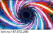 A color abstraction with light that rotates and glows. Стоковая иллюстрация, иллюстратор David Kashakhi / Фотобанк Лори