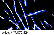 Green and blue laser beams made in cartoon animation that diverge in different directions. Стоковая иллюстрация, иллюстратор David Kashakhi / Фотобанк Лори