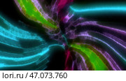 Bright colors and forms move and undulate on screen. Стоковая иллюстрация, иллюстратор David Kashakhi / Фотобанк Лори