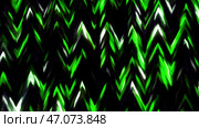 Pattern with moving wavy stripes and triangular angles. Стоковая иллюстрация, иллюстратор David Kashakhi / Фотобанк Лори