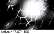 Abstract visualization of cells motion, concept of biology. Стоковая иллюстрация, иллюстратор David Kashakhi / Фотобанк Лори