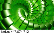 A moving twisted pigtail made in 3d format that moves inwards. Стоковая иллюстрация, иллюстратор David Kashakhi / Фотобанк Лори