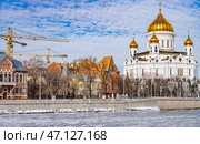 Храм Христа Спасителя. Стоковое фото, фотограф Константин Яковлев / Фотобанк Лори