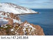 Скалистые берега Баренцева моря.Териберка, Мурманская область. Стоковое фото, фотограф Анна Карасева / Фотобанк Лори