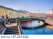 Сенной мост, Канал Грибоедова, Санкт-Петербург. Стоковое фото, фотограф Baturina Yuliya / Фотобанк Лори