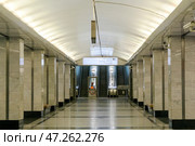 Russia, Moscow, July 01. 2019: Metro station "Spartak". Редакционное фото, фотограф Татьяна Васильева / Фотобанк Лори