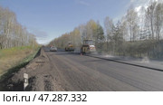 time lapse road repair asphalt. Стоковое видео, видеограф Алексей Сергеев / Фотобанк Лори