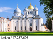 Софийский собор в Новгородском Кремле летом (2024 год). Стоковое фото, фотограф FotograFF / Фотобанк Лори