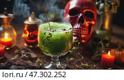 Halloween drink for party, selective focus. Стоковое AI-видео, аниматор Ирина Старикова / Фотобанк Лори