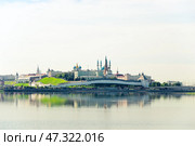 Picturesque view of the Kazan Kremlin and the Kazanka River. Russia (2022 год). Стоковое фото, фотограф Константин Лабунский / Фотобанк Лори