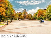 The famous Square of the Vyborg regiments in Vyborg. Редакционное фото, фотограф Владимир Ушаров / Фотобанк Лори