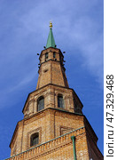 Башня Сююмбике (фрагмент). Татарстан, Казань, Территория Кремля, 17 (2020 год). Редакционное фото, фотограф Алексей Иванов / Фотобанк Лори