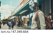 AI Artificial Intelligence brain and circuit digital hologram and internet of things on modern city background. Double exposure city of Internet of Things,communication network concept. Стоковое AI-видео, аниматор ALLA YURTAYEVA / Фотобанк Лори