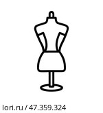 A mannequin is standing on a pedestal. Стоковое AI-изображение, AI-художник KATERINA AI / Фотобанк Лори
