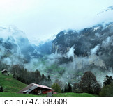 Townscape of Interlaken, Switzerland (2012 год). Редакционное фото, фотограф Александр Карпенко / Фотобанк Лори