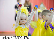 Belarus, the city of Gomel on March 2, 2018. Kindergarten for children. Children's holiday. Редакционное фото, фотограф Лазаренко Светлана / Фотобанк Лори