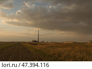 Ekibastuz GRES-2, the Queen of Pipes, 420 meters high, is listed in the Guinness book of records. Kazakhstan. Стоковое фото, фотограф Ольга Гордеева / Фотобанк Лори