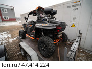 KRASNOYARSK, RUSSIA - December 21, 2024: Polaris RZR XP 1000. Редакционное фото, фотограф Плотников Дмитрий / Фотобанк Лори