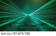 Dark background, laser beams of green light on a black background. Стоковое AI-видео, аниматор Ирина Ручушкина / Фотобанк Лори