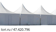 Белые тентовые палатки на белом фоне. White tents on a white background. Стоковое фото, фотограф Татьяна Д / Фотобанк Лори