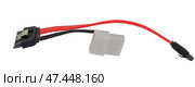 Кабель для подсоединения жесткого диска к компьютеру. Hard disk drive power cables. Стоковое фото, фотограф Татьяна Д / Фотобанк Лори