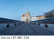 Старый замок в городе Гродно на рассвете. Стоковое фото, фотограф Пучков Андрей Александрович / Фотобанк Лори