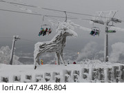 Горнолыжный курорт Губаха Пермский край. Редакционное фото, фотограф Sergey Rusanov / Фотобанк Лори