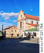 Minsk, Belarus - April 04, 2025: Part of the former Bernardine complex, the Bernardine monastery. Church of St. Joseph. Currently, the archive building. Редакционное фото, фотограф Глущенко Елена / Фотобанк Лори